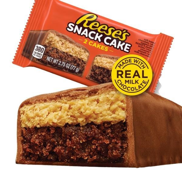 12 Pack of REESE'S Peanut Butter Milk Chocolate Dipped Snack Cakes $19.99 (reg $30)