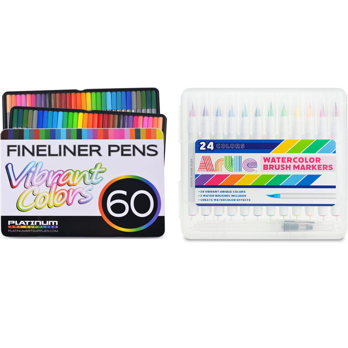 ART SUPPLY COMBO Set of 60 Col...