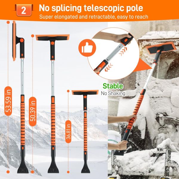 Telescoping Adjustable Angle Snow Brush / Scraper $24.99 (reg $50)
