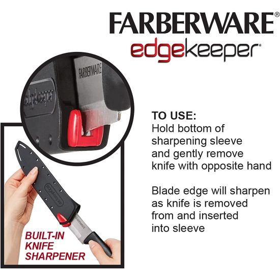 Farberware EdgeKeeper Self Sharpening Knives VERY UNIQUE Edgekeeper