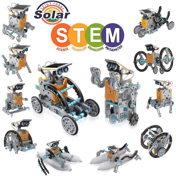 STEM 12-in-1 Solar Robot Build...