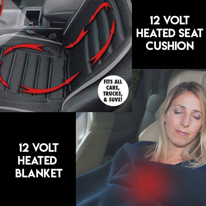 WINTER CLEARANCE Stay Warm in Your Car! 12V Heated Blanket OR Heated