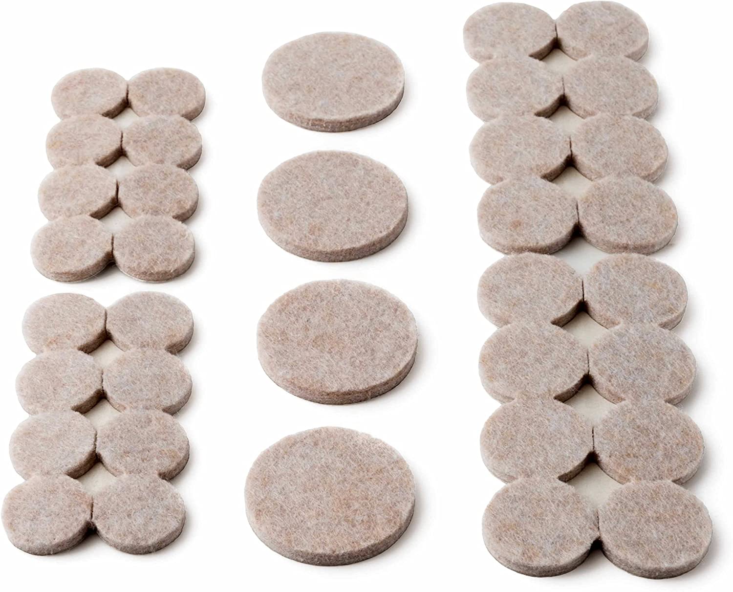 Scotch 36 Count Assorted Felt Pads Chair leg floor protectors help