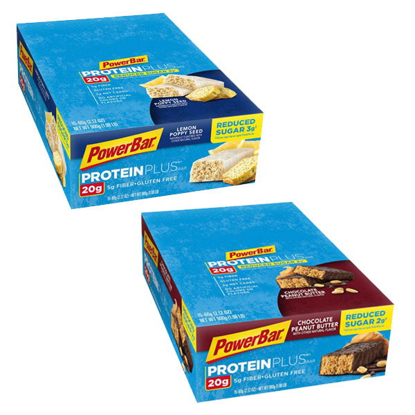 15 Pack of PowerBar Protein Plus Reduced Sugar Bars - Lemon Poppyseed ...