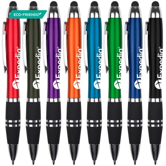 FIFTY PACK of Retractable Ballpoint Comfort Grip Pens With Stylus $19.99 (reg $63) | Back to School