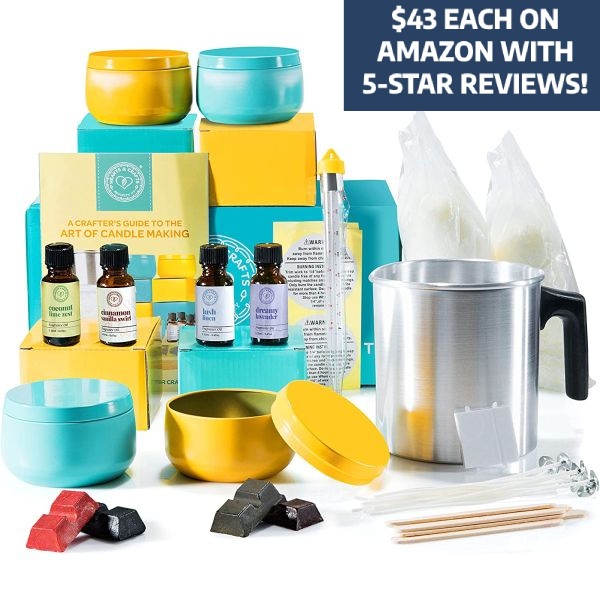 Complete DIY Soy Wax Candle Making Kit $24.99 (reg $60)