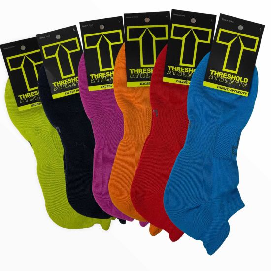 6 Pairs of Colorful Threshold Ankle Athletic Performance Socks $9.99 (reg $48)