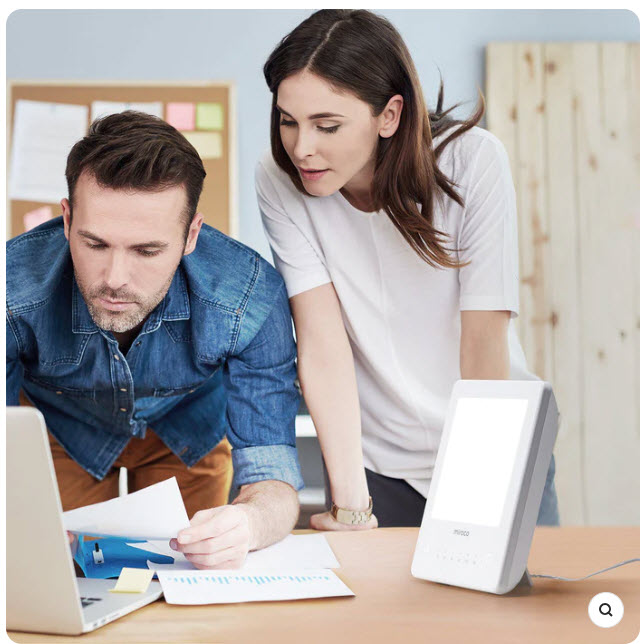 Miroco LED Sun Therapy Lamp UVFree with Adjustable Timer SAD