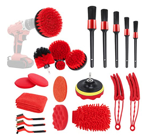 ULTIMATE 22 Piece Power Cleaning Tool Kit - Use to clean your car, outdoor furniture, power clean showers and so much more! - Order 2 or more kits and SHIPPING IS FREE!