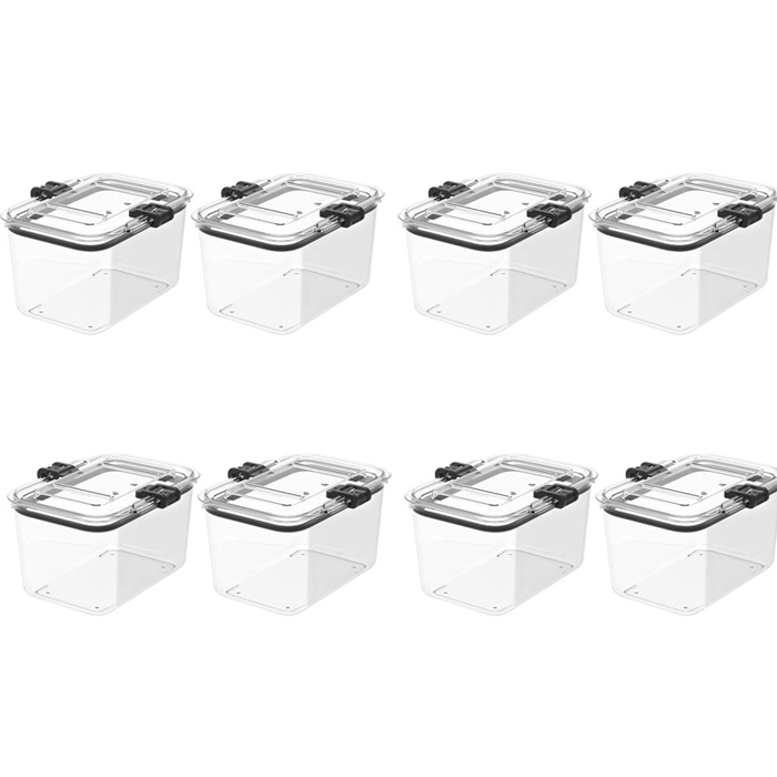 CLEARANCE - 8 Pack of 7.8 Cup Containers (9.5x8x7 inches) Prepara ...
