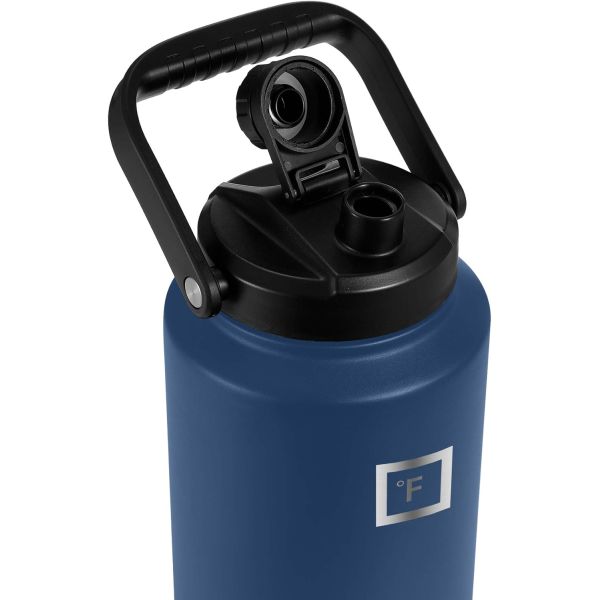 IRON °FLASK FULL GALLON Double Walled Vacuum Insulated Stainless Steel Growler / Water Bottle $39.99 (reg $75)