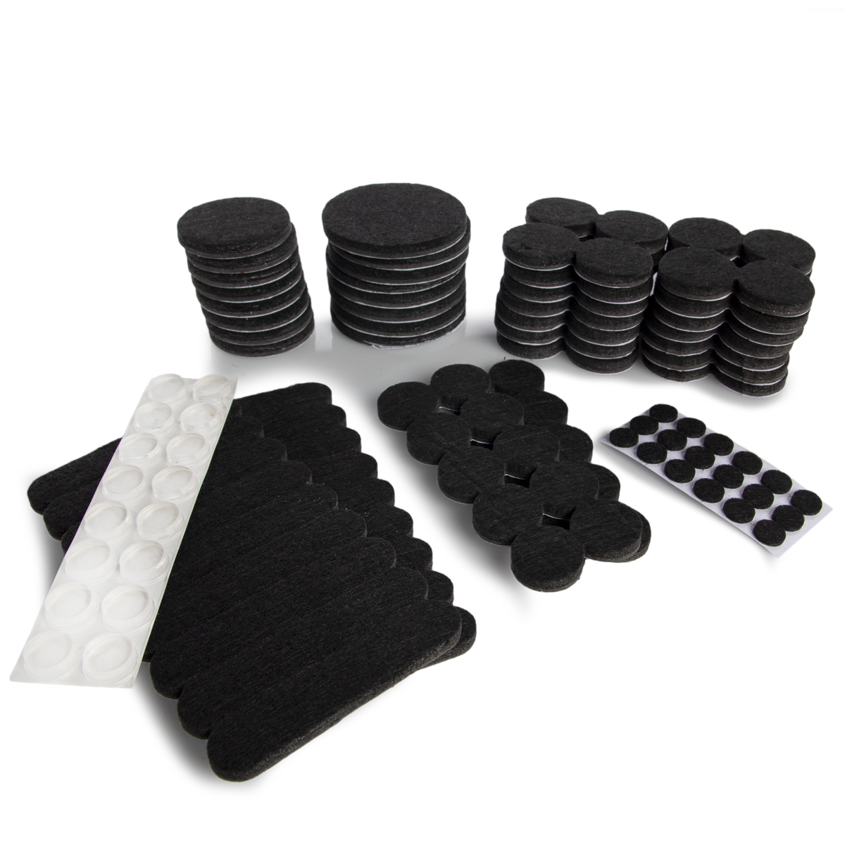 144 Piece Felt Furniture / Door Pads Self Adhesive means