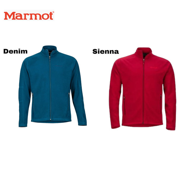 MARMOT Men's Rocklin Full-Zip Fleece Jacket - Choose Denim or Sienna Color - Size 2XL - CRAZY good deal on this very high end brand because... well, it's Summertime. Grab now at a steal! - SHIPS FREE!
