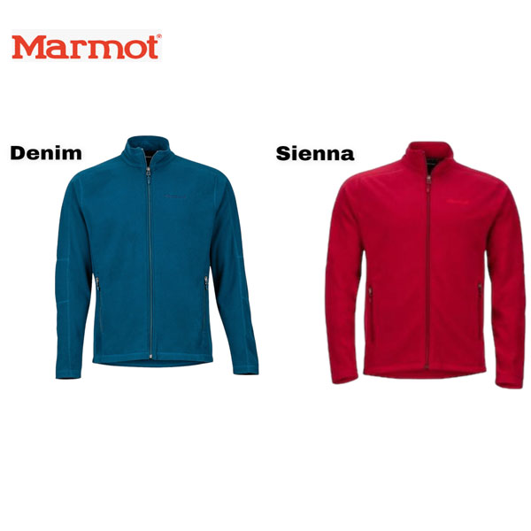 MARMOT Men's Rocklin Full-Zip Fleece Jacket - Choose Denim or Sienna ...