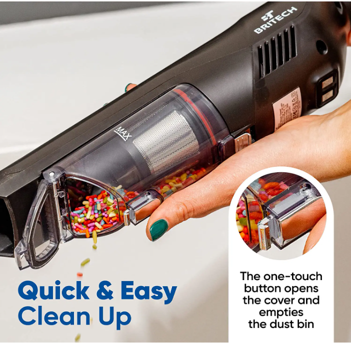 Britech Premier Plus Series Vacuum Lightweight Handheld Cordless