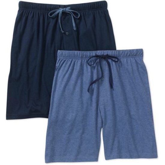 2 Pack Hanes Knit Pajama Sleep Shorts WITH SIDE POCKETS - EXTREMELY ...