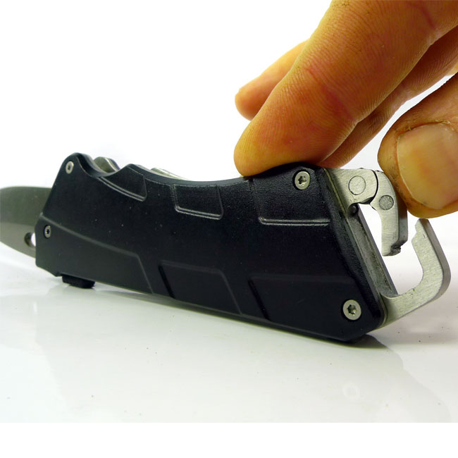 iWork Super Durable Sliding Blade Pocket Knife With Carabiner Clip