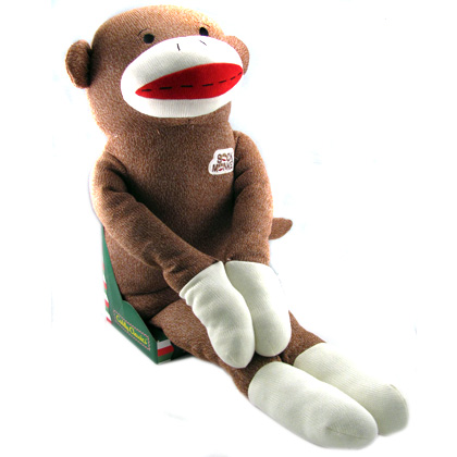 giant sock monkey stuffed animal