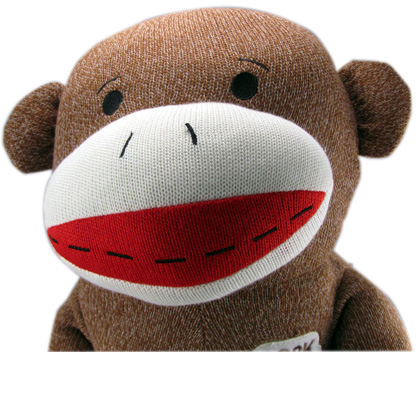 giant sock monkey stuffed animal