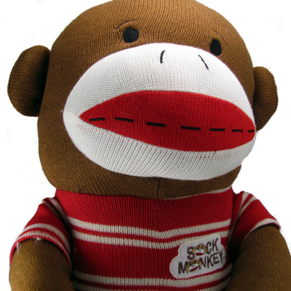 giant sock monkey stuffed animal