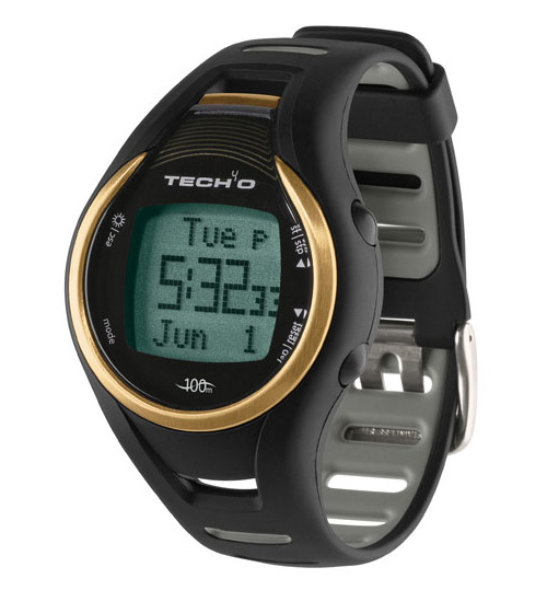Tech4O Accelerator Gold Mens Pedometer Watch Speed, Distance