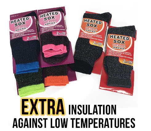 12 PAIRS of &quot;Heated&a...