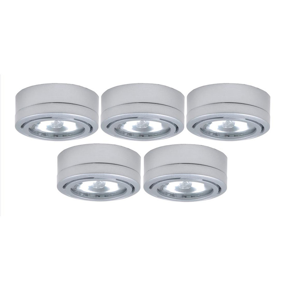Utilitech 5 Pack 2 6 In Under Cabinet Dimmable Xenon Puck Light