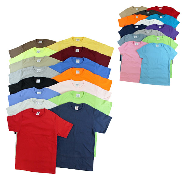 6 Pack of Assorted 100% Cotton T-Shirts - Order 2 or more sets for just ...