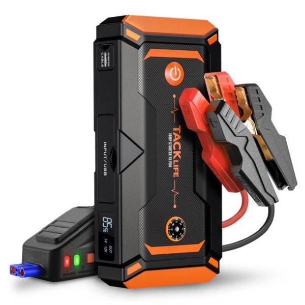 Portable Car Jump Starter Pro Version / MEGA Power Bank - 18000mah power bank that can charge your phone MANY times, a flashlight that can last 72 hour AND a jump starter for your car! - Up to 30 jumps on a single charge! Never be stuck with a dead battery again! - Order 2 or more and SHIPPING IS FREE!