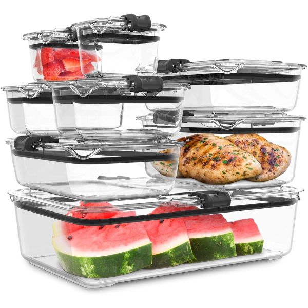 VERY HIGH END - SEE VIDEO BELOW! - Prepara Latchlok Tritan Food Storage Stackable Containers - 3 Sizes to Choose From! Microwave, dishwasher, and freezer safe! BPA free, stain resistant, break resistant and all around amazing! $20 on amazon with 5-star reviews - see additional image - but starting at only $9.99 from us! - Choose from 13 Cup Container (12.5x8x3.5 inches), 2 Pack of 7.8 Cup Containers (9.5x8x7 inches) And 2 Pack of 5.25 Cup Containers (8x7x6.5 inches) - SHIPS FREE!