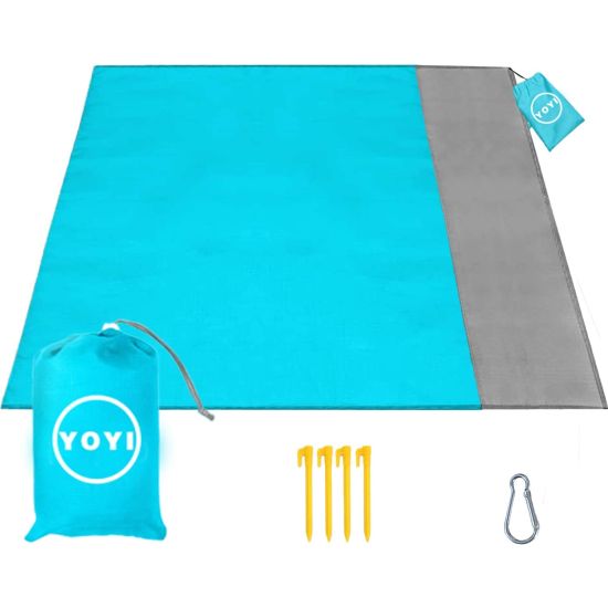 JUMBO Sized Beach / Picnic / Festival Pocket Blanket About 6' x 6